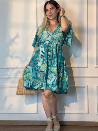 Rochie scurtă cu talie ajustabilă