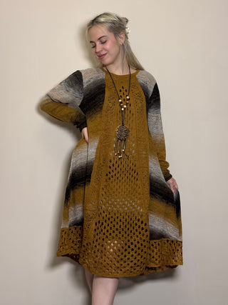 Rochie tricotată din amestec de lână