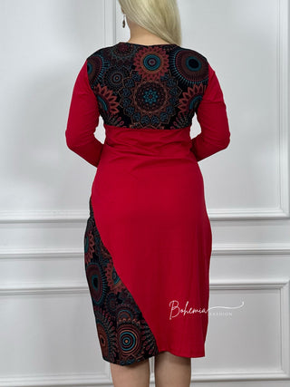 Rochie din bumbac cambrată