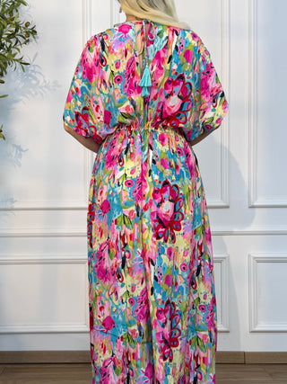 Rochie maxi cu talie ajustabilă