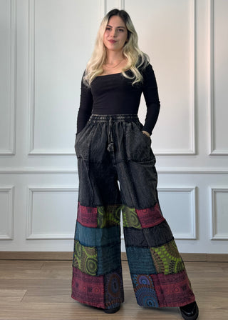Pantaloni din bumbac cu buzunare