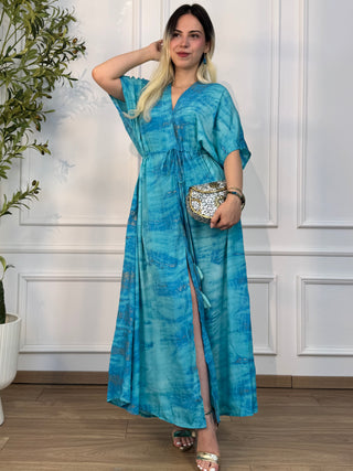 Rochie maxi cu talie ajustabilă