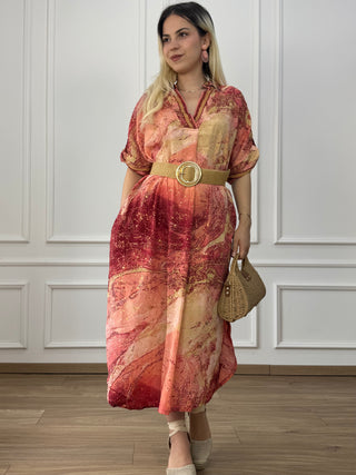 Rochie de vară cu guler și buzunare