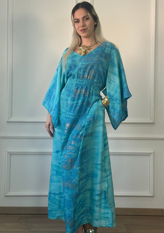 Rochie lungă indiană cu voal