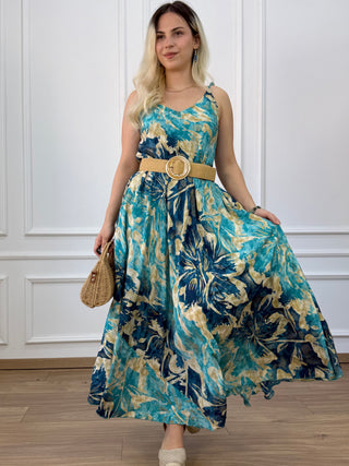 Rochie maxi cloș cu buzunare