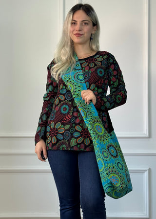 Mandala mintás pamut válltáska