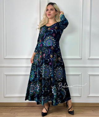 Rochie cu model viu colorat