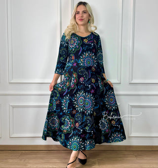 Rochie cu model viu colorat