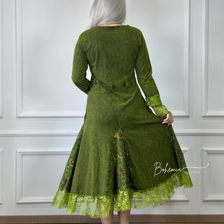 Rochie din bumbac cu decor floral
