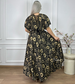 Rochie maxi cu talie elastică Gumis