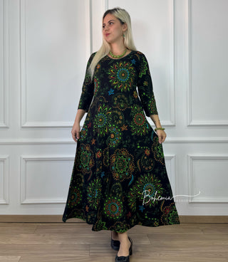 Rochie cu model viu colorat