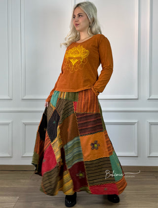 Fustă patchwork