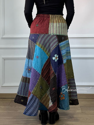 Fustă patchwork