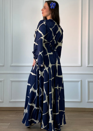 Rochie indiană cu mâneci lungi