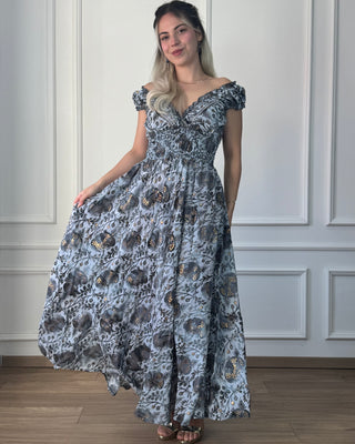 Rochie cu talie încrețită