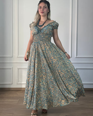 Rochie cu talie încrețită
