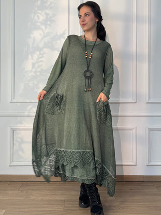 Rochie lungă cu două straturi