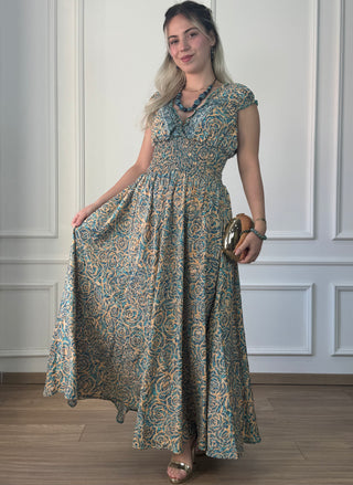 Rochie cu talie încrețită