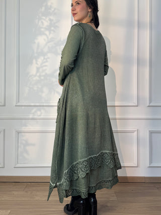 Rochie lungă cu două straturi