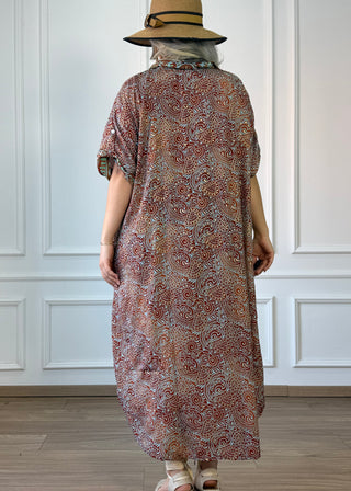Rochie de vară cu guler și buzunare
