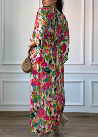 Rochie lungă indiană cu voal