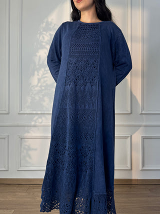 Rochie lungă tricotată din amestec de lână