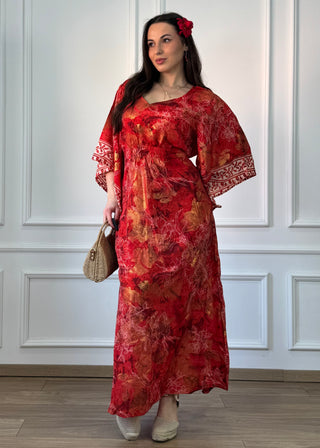 Rochie lungă indiană cu voal