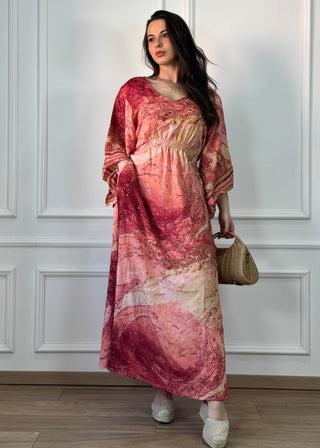 Rochie lungă indiană cu voal