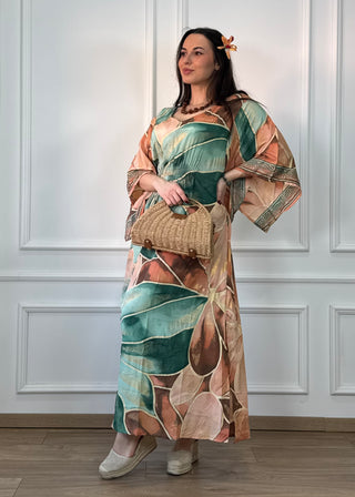 Rochie lungă indiană cu voal