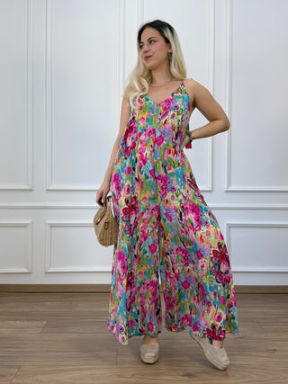 Rochie lungă cu buzunare, croială în A