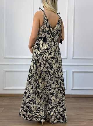 Rochie maxi cloș cu buzunare