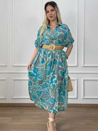 Rochie de vară cu guler și buzunare