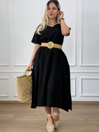 Rochie din bumbac cu buzunare