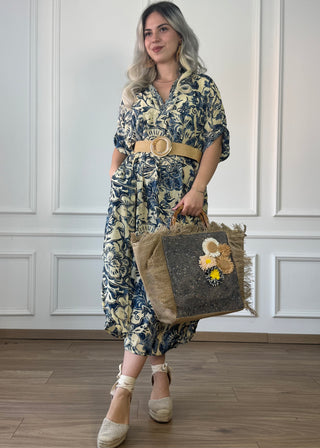 Rochie de vară cu guler și buzunare