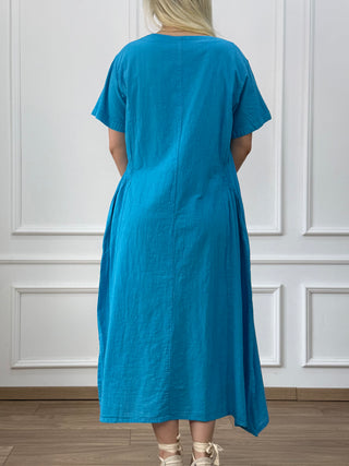 Rochie din bumbac cu buzunare