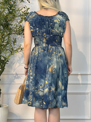 Rochie scurtă cu talie încrețită