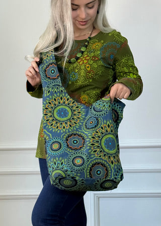 Mandala mintás pamut válltáska