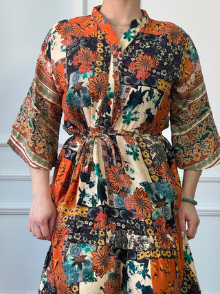 Rochie femeiască din viscoză cu model abstract