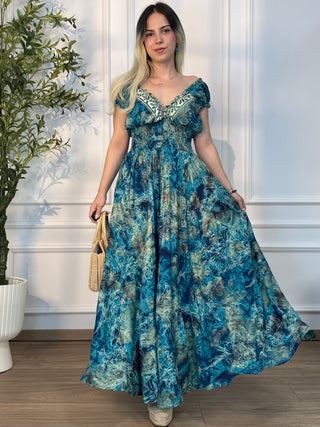 Rochie cu talie încrețită