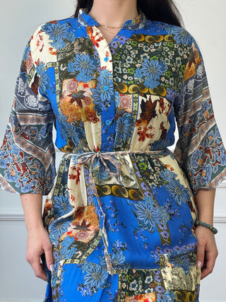 Rochie femeiască din viscoză cu model abstract