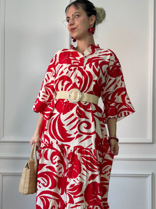 Rochie femeiască din viscoză cu model abstract