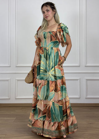 Rochie maxi cu piept elastic