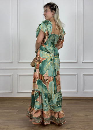 Rochie maxi cu piept elastic