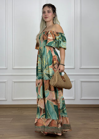 Rochie maxi cu piept elastic
