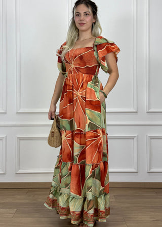 Rochie maxi cu piept elastic