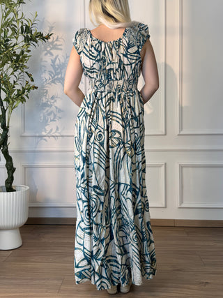 Rochie indiană cu mâneci lungi