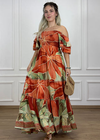 Rochie maxi cu piept elastic