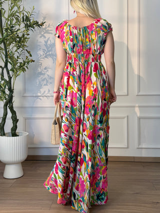 Rochie indiană cu mâneci lungi