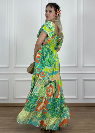 Rochie maxi cu piept elastic