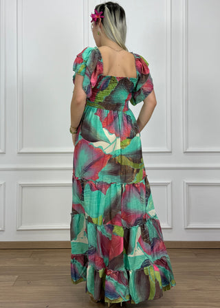 Rochie maxi cu piept elastic